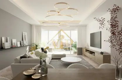 Living Room image for: Apartment - 1 Bedroom - 2 Bathrooms for sale in Al Mahra Residence - Masdar City - Abu Dhabi, Image 1