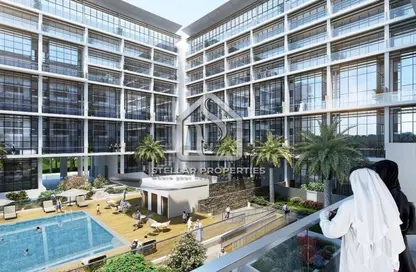 Outdoor Building image for: Apartment - 2 Bedrooms - 3 Bathrooms for sale in Oasis 2 - Oasis Residences - Masdar City - Abu Dhabi, Image 1