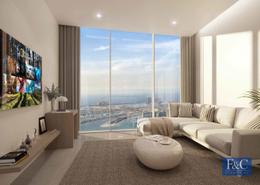 Living Room image for: Studio - 1 bathroom for sale in Ciel Tower - Dubai Marina - Dubai, Image 1