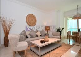 Living Room image for: Apartment - 1 bedroom - 2 bathrooms for rent in Al Mesk Tower - Emaar 6 Towers - Dubai Marina - Dubai, Image 1