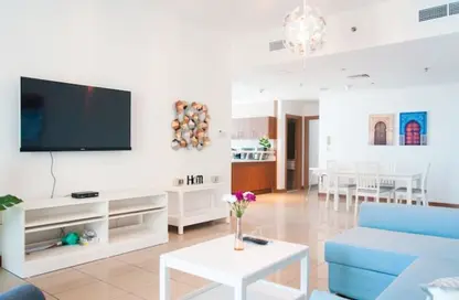 Apartment - 2 Bedrooms - 3 Bathrooms for rent in Sulafa Tower - Dubai Marina - Dubai