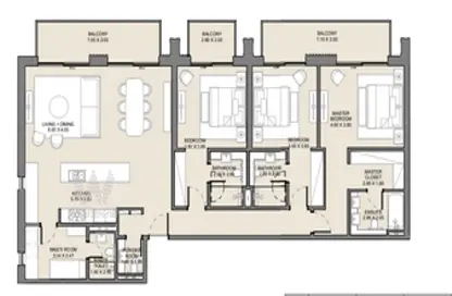 Apartment - 3 Bedrooms - 5 Bathrooms for sale in Jomana 7 - Madinat Jumeirah Living - Umm Suqeim - Dubai