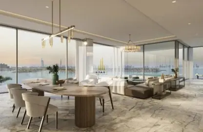 Living / Dining Room image for: Townhouse - 5 Bedrooms - 7 Bathrooms for sale in Portofino - Damac Lagoons - Dubai, Image 1