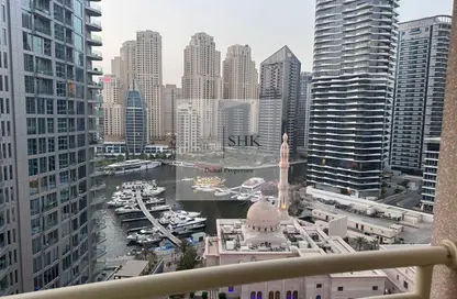 شقة - غرفة نوم - 2 حمامات للايجار في برج مانشستر - دبي مارينا - دبي