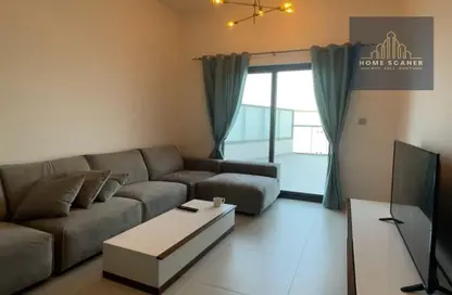 Living Room image for: Apartment - 1 Bedroom - 3 Bathrooms for sale in Binghatti Gate - Jumeirah Village Circle - Dubai, Image 1