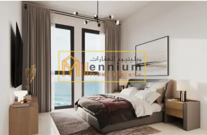 Room / Bedroom image for: Apartment - 1 Bedroom - 1 Bathroom for sale in Azure Beach Residence - Maryam Beach Residence - Maryam Island - Sharjah, Image 1