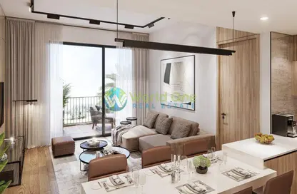 Living / Dining Room image for: Apartment - 1 Bedroom - 2 Bathrooms for sale in Oakley Square Residences - Jumeirah Village Circle - Dubai, Image 1