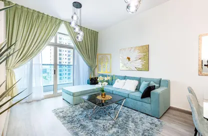 Living Room image for: Apartment - 2 Bedrooms - 3 Bathrooms for rent in Sydney Tower - Jumeirah Village Circle - Dubai, Image 1