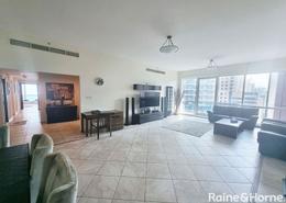 Living Room image for: Apartment - 3 bedrooms for rent in Ary Marina View Tower - Dubai Marina - Dubai, Image 1