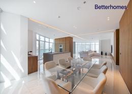 صورةغرفة المعيشة / غرفة الطعام لـ: بنتهاوس - 3 غرف نوم - 4 حمامات للبيع في برج الزمان والمكان - دبي مارينا - دبي, صورة 1