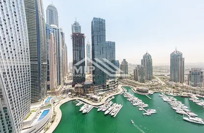 Apartment - 3 Bedrooms - 4 Bathrooms for rent in Iris Blue - Dubai Marina - Dubai