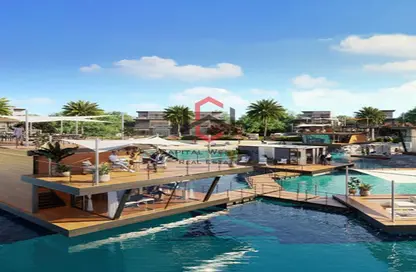 Pool image for: Villa - 5 Bedrooms - 6 Bathrooms for sale in Portofino - Damac Lagoons - Dubai, Image 1