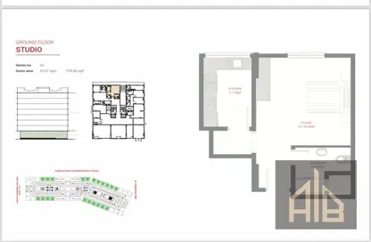2D Floor Plan image for: Apartment - 1 Bathroom for sale in Al Ameera Village - Ajman, Image 1