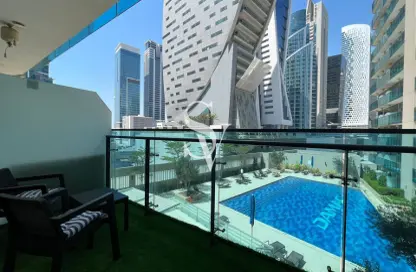 صورة لـ حوض سباحة شقة - غرفة نوم - 2 حمامات للبيع في برج ميرانو - الخليج التجاري - دبي ، صورة رقم 1