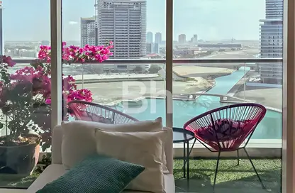 Apartment - 1 Bedroom - 2 Bathrooms for sale in Hub Canal 1 - Hub-Golf Towers - Dubai Sports City - Dubai