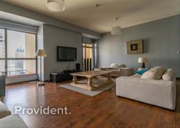 Living Room image for: Apartment - 2 bedrooms - 3 bathrooms for rent in Amwaj 4 - Amwaj - Jumeirah Beach Residence - Dubai, Image 1