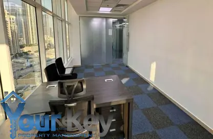 Office Space - Studio - 1 Bathroom for rent in Clover Bay Tower - Business Bay - Dubai