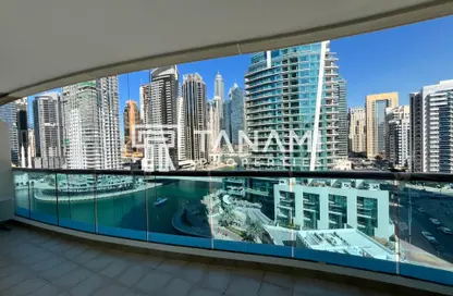 شقة - غرفة نوم - 1 حمام للايجار في برج الزمان والمكان - دبي مارينا - دبي