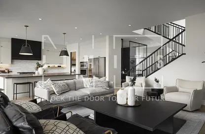Living Room image for: Duplex - 4 Bedrooms - 5 Bathrooms for sale in Q Gardens Lofts - Jumeirah Village Circle - Dubai, Image 1