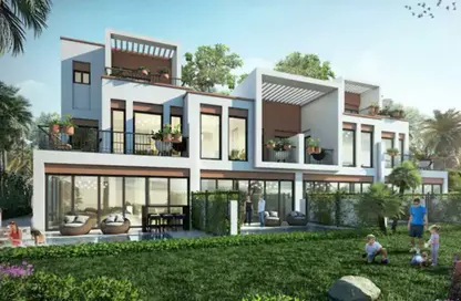 Townhouse - 4 Bedrooms - 4 Bathrooms for sale in Costa Brava at DAMAC Lagoons - Damac Lagoons - Dubai