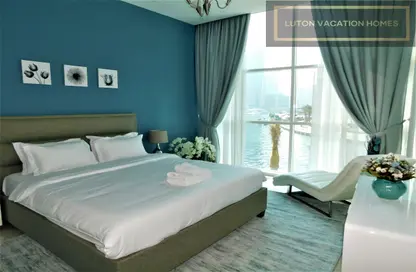 Room / Bedroom image for: Apartment - 1 Bedroom - 1 Bathroom for rent in Continental Tower - Dubai Marina - Dubai, Image 1