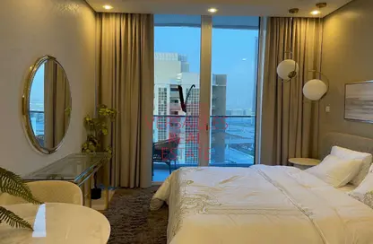 Apartment - Studio - 1 Bathroom for rent in Waves Tower - Business Bay - Dubai