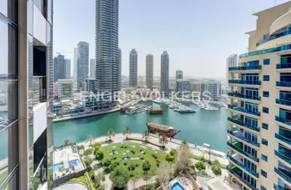 شقة - 1 حمام للايجار في برج التألق 2 - أبراج البريق - دبي مارينا - دبي