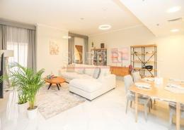 Living / Dining Room image for: Apartment - 1 bedroom - 2 bathrooms for sale in Shams 1 - Shams - Jumeirah Beach Residence - Dubai, Image 1