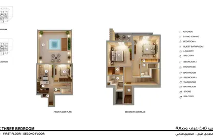 Duplex - 4 Bedrooms - 3 Bathrooms for sale in Q Gardens Lofts - Jumeirah Village Circle - Dubai