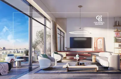 Living Room image for: Apartment - 1 Bathroom for sale in Tria By Deyaar - Dubai Silicon Oasis - Dubai, Image 1