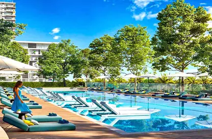 صورة لـ حوض سباحة شقة - غرفة نوم - 1 حمام للبيع في جولف فل - دبي هيلز استيت - دبي ، صورة رقم 1