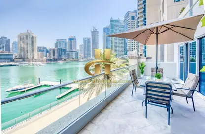 Apartment - 1 Bedroom - 2 Bathrooms for rent in Beauport Tower - Marina Promenade - Dubai Marina - Dubai
