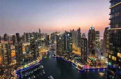 شقة - غرفة نوم - 2 حمامات للايجار في بوابة المارينا 1 - مارينا جيت - دبي مارينا - دبي