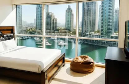 شقة - غرفة نوم - 2 حمامات للايجار في مارينا تيراس - دبي مارينا - دبي