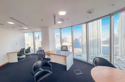 Office Space - Studio - 1 Bathroom for rent in The Binary Tower - Business Bay - Dubai