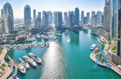 Water View image for: Apartment - 1 Bedroom - 2 Bathrooms for rent in Cayan Tower - Dubai Marina - Dubai, Image 1