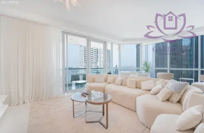 Apartment - 3 Bedrooms - 5 Bathrooms for rent in Al Fattan Marine Tower - Al Fattan Marine Towers - Jumeirah Beach Residence - Dubai