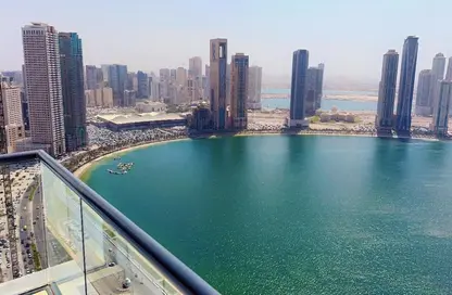 Apartment - 3 Bedrooms - 5 Bathrooms for rent in Al Mamzar Tower - Al Mamzar - Sharjah - Sharjah