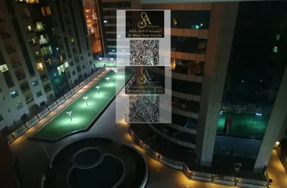Apartment - 2 Bedrooms - 2 Bathrooms for rent in Orient Tower 1 - Orient Towers - Al Bustan - Ajman