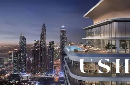 بنتهاوس - 4 غرف نوم - 5 حمامات للبيع في برج Seapoint 1 - سي بوينت - إعمار بيتشفرونت - دبي هاربور - دبي