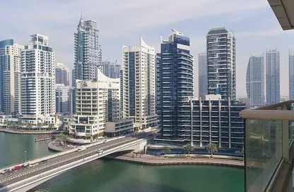 Water View image for: Apartment - 1 Bedroom - 1 Bathroom for rent in Continental Tower - Dubai Marina - Dubai, Image 1
