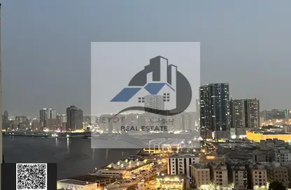 شقة - غرفة نوم - 2 حمامات للايجار في أورينت تاور 1 - أورينت تاور - البستان - عجمان