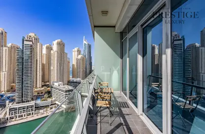 Apartment - 1 Bedroom - 2 Bathrooms for rent in Silverene Tower B - Silverene - Dubai Marina - Dubai