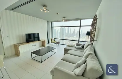 صورة لـ غرفة المعيشة شقة - غرفة نوم - 1 حمام للايجار في برج إندكس - مركز دبي المالي العالمي - دبي ، صورة رقم 1