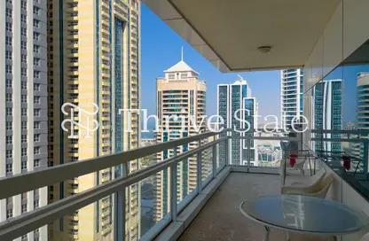 Apartment - 2 Bedrooms - 3 Bathrooms for rent in MAG 218 - Dubai Marina - Dubai