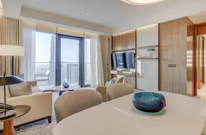Living / Dining Room image for: Apartment - 1 Bedroom - 2 Bathrooms for rent in The Address Residences Dubai Opera - Downtown Dubai - Dubai, Image 1