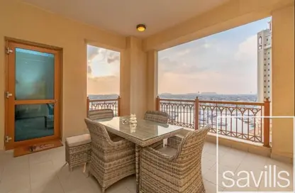 Apartment - 2 Bedrooms - 3 Bathrooms for rent in Marina Residences 1 - Marina Residences - Palm Jumeirah - Dubai