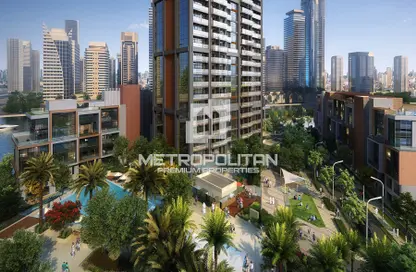 Outdoor Building image for: Apartment - 1 Bedroom - 1 Bathroom for sale in Peninsula Five - Peninsula - Business Bay - Dubai, Image 1