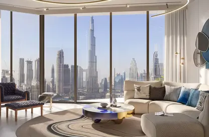 Living Room image for: Apartment - 1 Bedroom - 1 Bathroom for sale in City Center Residences - Downtown Dubai - Dubai, Image 1