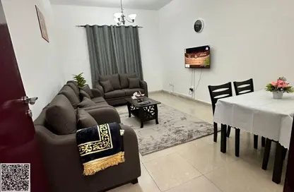 شقة - غرفة نوم - 2 حمامات للايجار في برج فالكون 1 - أبراج فالكون - عجمان وسط المدينة - عجمان